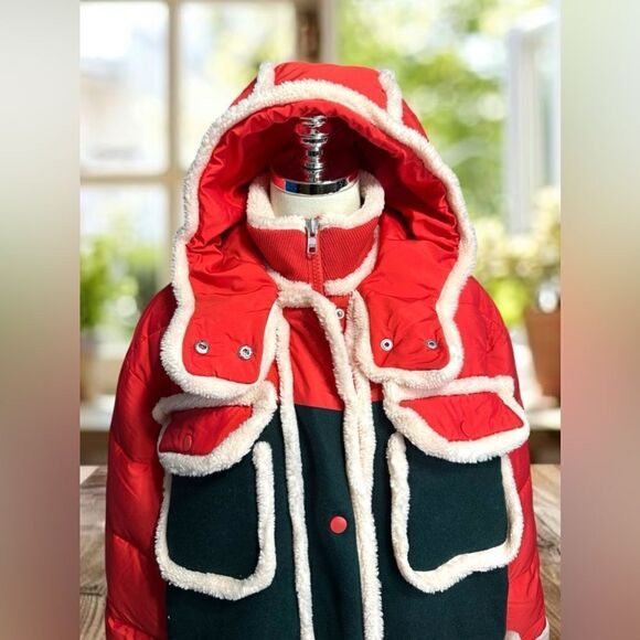 RARE 🔥 EAVES Anthropologie Revolve Tycen Wool Winter Snow Insulated Parka Jacke - Picture 7 of 16